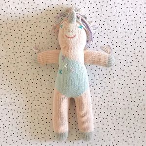 Plush Unicorn Stuffed Animal Toy - Pink and Blue